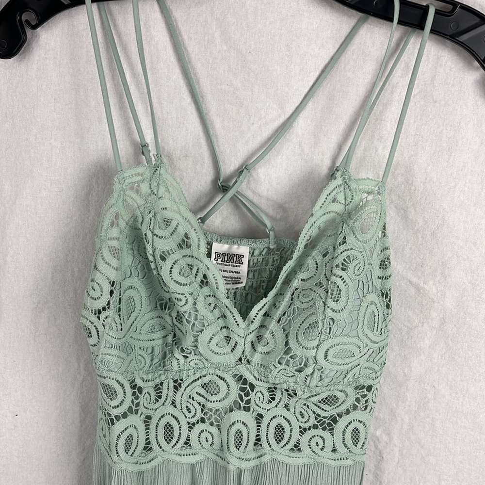 Pink small lace slip dress - Picture 2 of 6